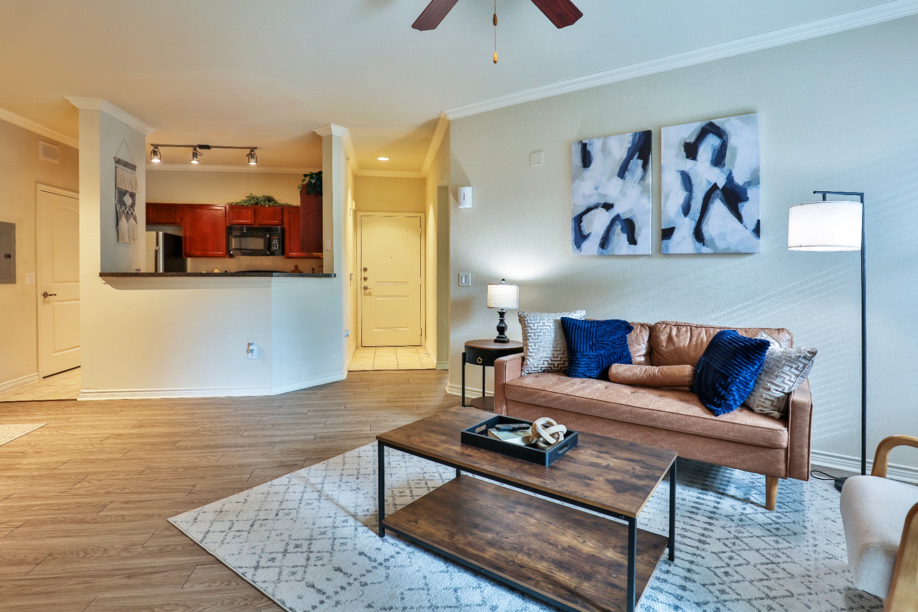 Open Living & Kitchen